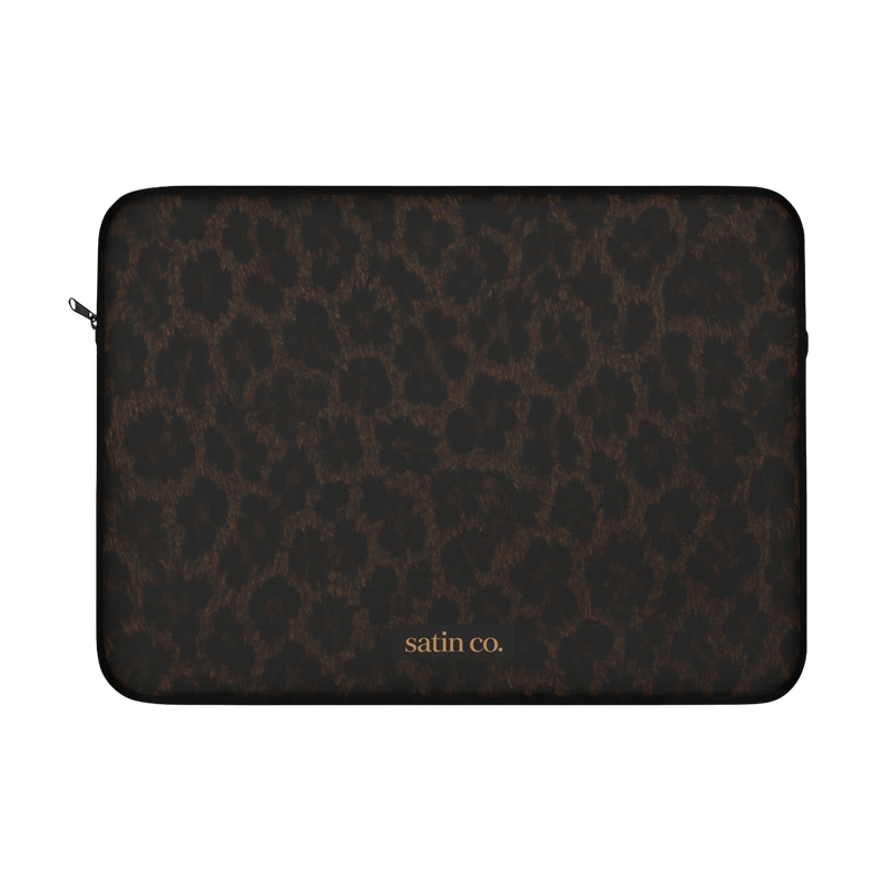 Satin Leopard Laptop Sleeve