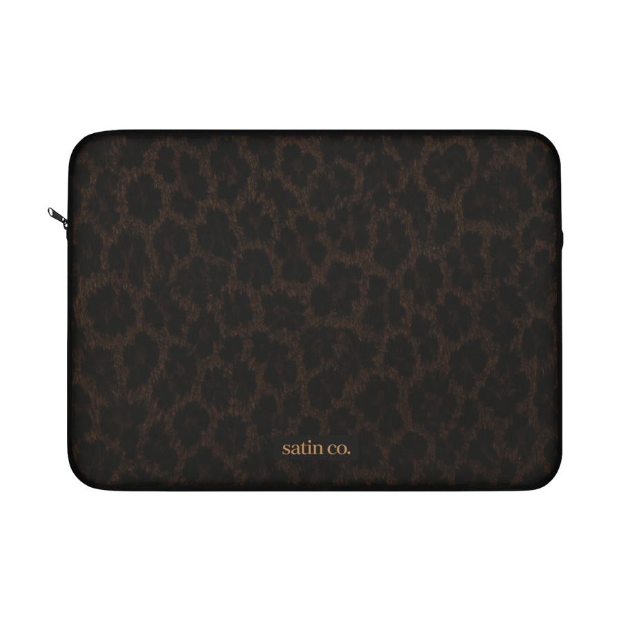 Satin Leopard Laptop Sleeve
